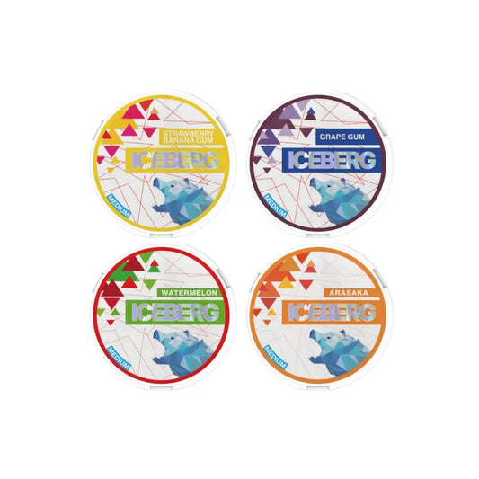 20mg Iceberg Medium Nicotine Pouches - 20 Pouches - Arasaka - Smoking Products