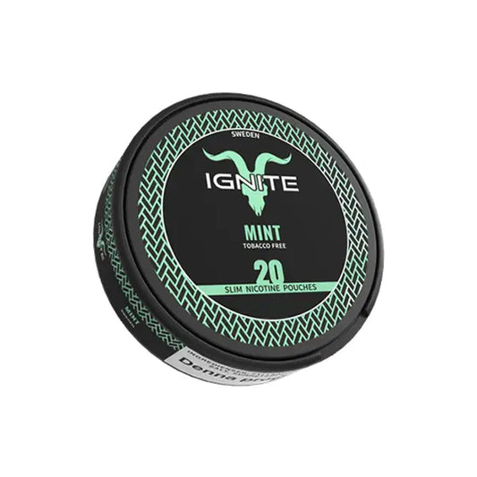 20mg Ignite Mint Slim Nicotine Pouches - 20 Pouches - Smoking Products