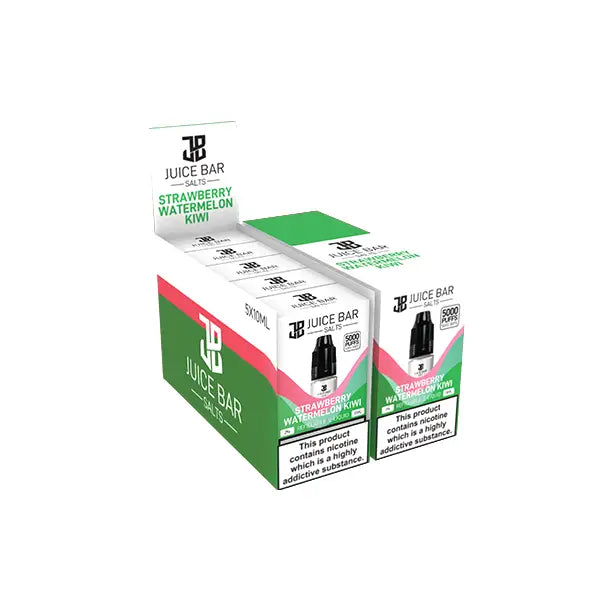20mg Juice Bar Salts 10ml Nic Salts - Pack Of 5 (50VG/50PG) - Vaping Products