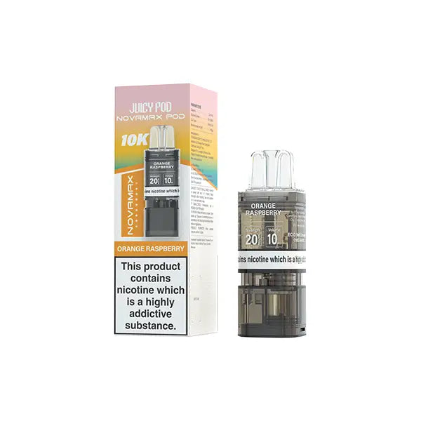 20mg Juicy Pod Novamax Prefilled Pods 10000 Puffs - Vaping Products