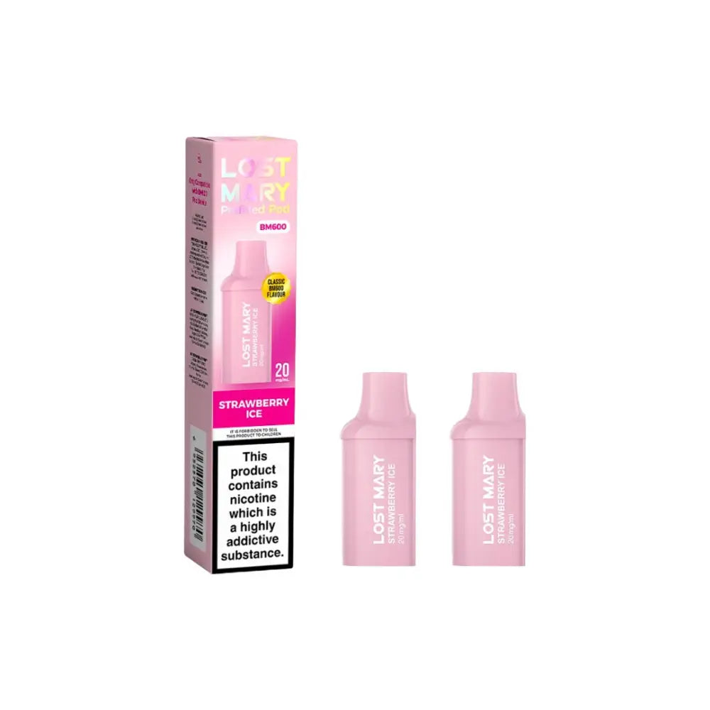 20mg Lost Mary BM600 Prefilled Replacement Pods 1200 Puffs - 2 Pcs - Vaping Products