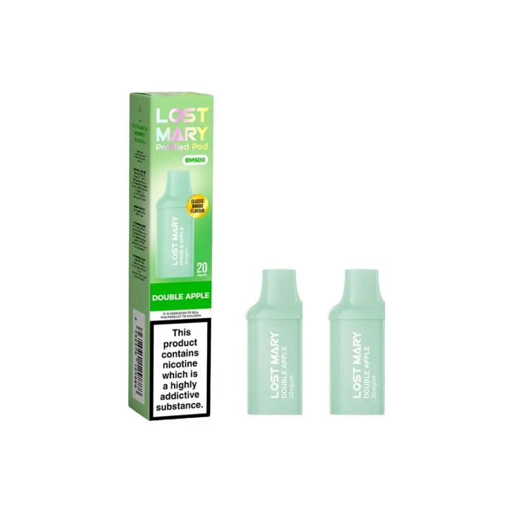 20mg Lost Mary BM600 Prefilled Replacement Pods 1200 Puffs - 2 Pcs - Vaping Products