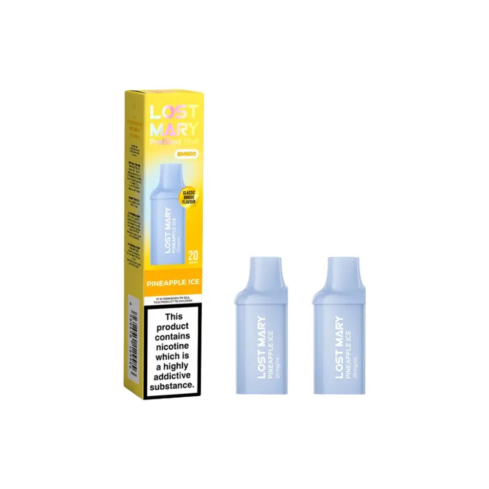 20mg Lost Mary BM600 Prefilled Replacement Pods 1200 Puffs - 2 Pcs - Vaping Products