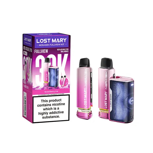 20mg LOST MARY Nera 30K Prefilled Pod Vape Kit - 30000 Puffs - Vaping Products