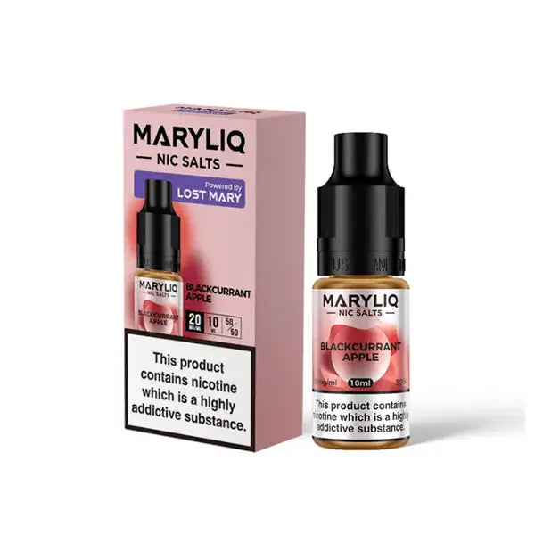 20mg MARYLIQ Nic Salt By Lost Mary 10ml (50VG/50PG) - Blackcurrant Apple - Vaping Products