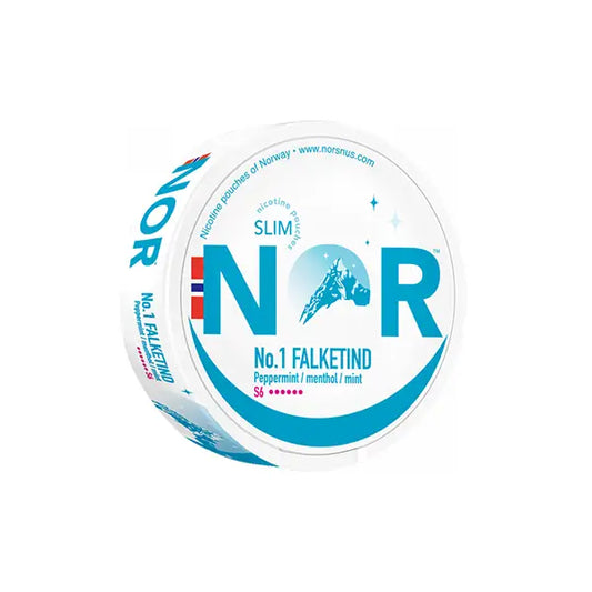 20mg NOR Slim Falketind Nicotine Pouches - 20 Pouches - Smoking Products
