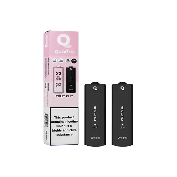 20mg Quadro 2.4k Replacement Pods - 2ml - Vaping Products