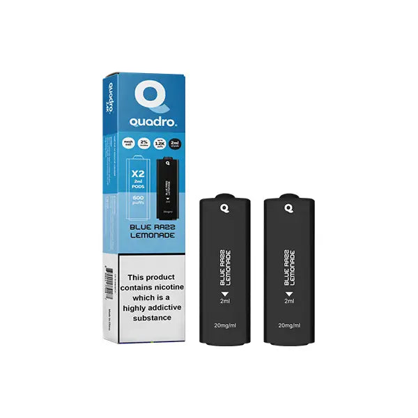 20mg Quadro 2.4k Replacement Pods - 2ml - Vaping Products