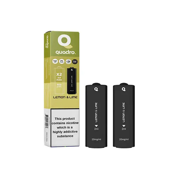 20mg Quadro 2.4k Replacement Pods - 2ml - Vaping Products