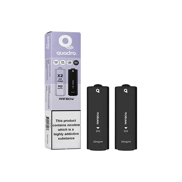 20mg Quadro 2.4k Replacement Pods - 2ml - Vaping Products
