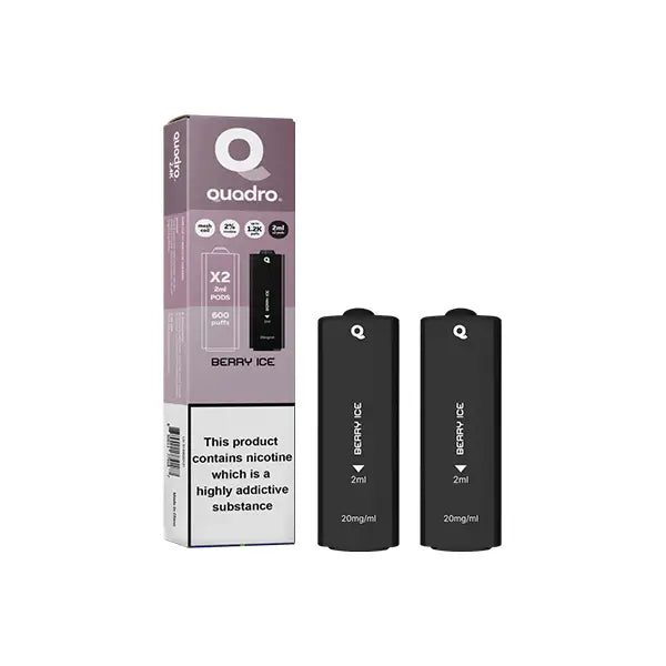 20mg Quadro 2.4k Replacement Pods - 2ml - Vaping Products