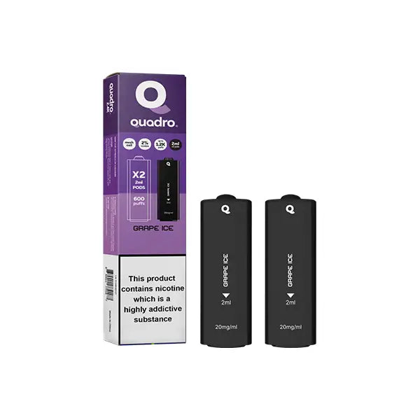 20mg Quadro 2.4k Replacement Pods - 2ml - Vaping Products