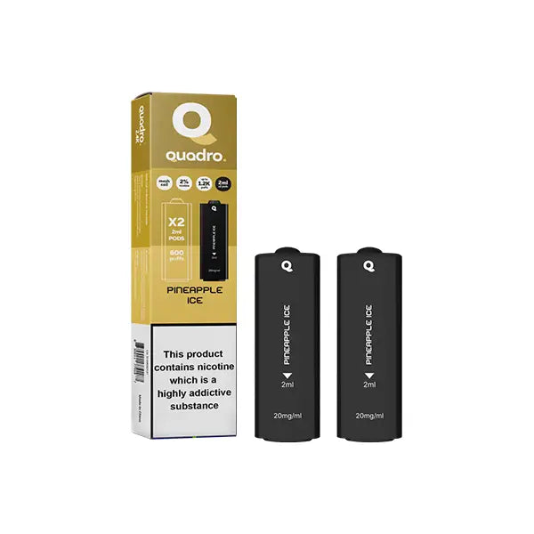 20mg Quadro 2.4k Replacement Pods - 2ml - Vaping Products