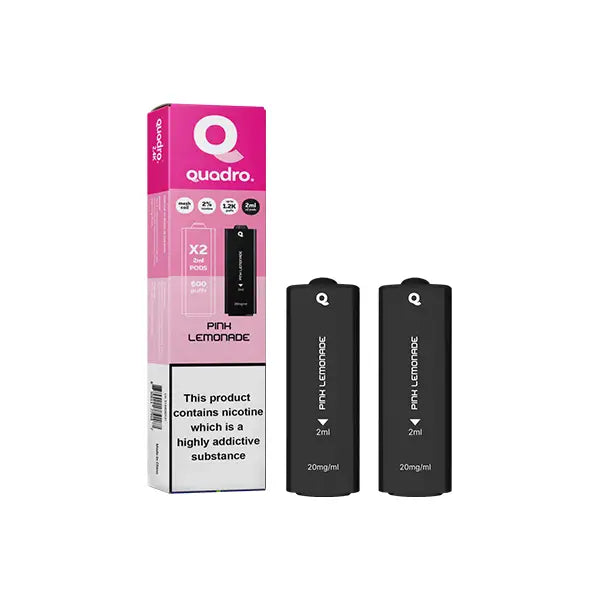 20mg Quadro 2.4k Replacement Pods - 2ml - Vaping Products