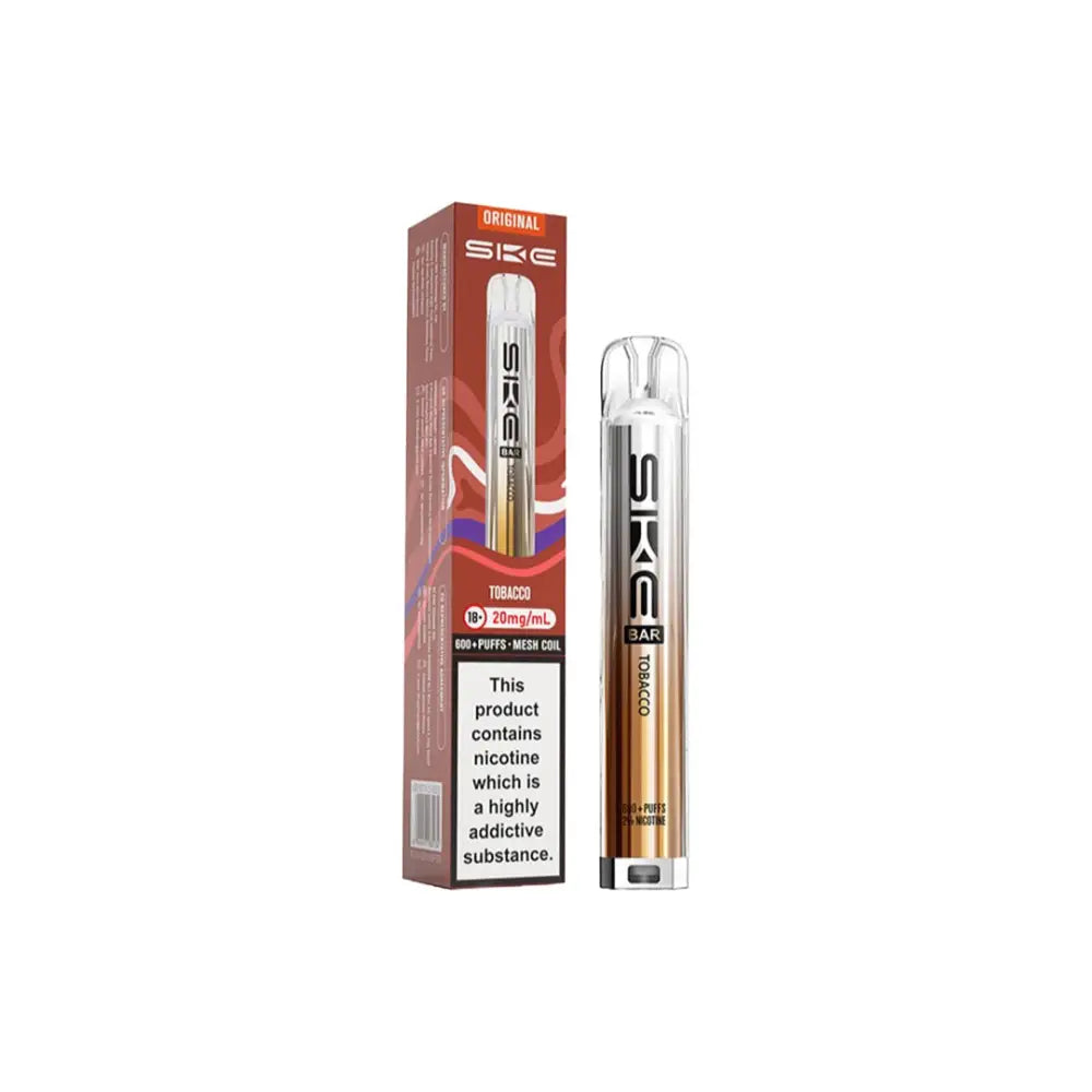 20mg SKE Bar 600 Rechargeable Prefilled Pod Vape Kit - Vaping Products