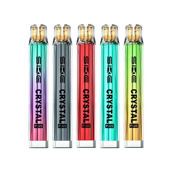 20mg SKE Crystal Plus 11W Pod Vape Kit + 1 Pod - Aurora Red - Watermelon Ice - Vaping Products