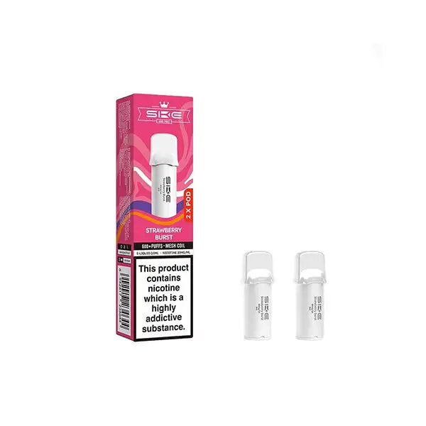 20mg SKE Crystal Pro Replacement Prefilled Pods 2ml 1200 Puffs - 2 Pcs - Vaping Products