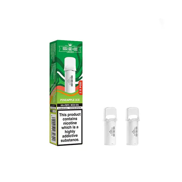 20mg SKE Crystal Pro Replacement Prefilled Pods 2ml 1200 Puffs - 2 Pcs - Vaping Products