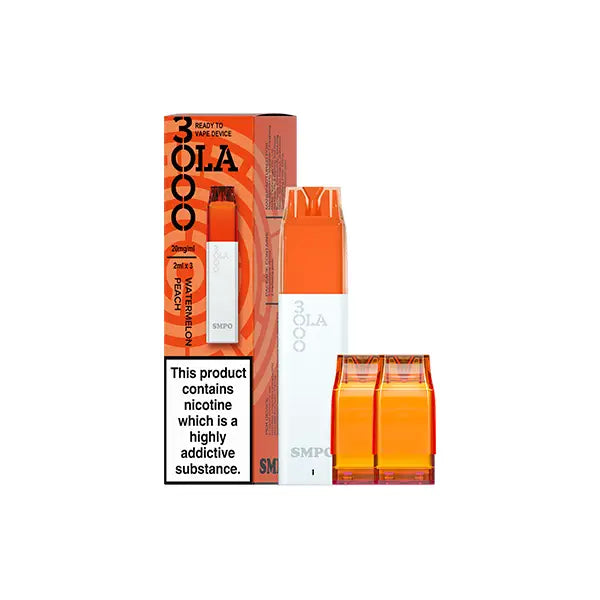 20mg SMPO Ola 3000 Prefilled Pod Vape Kit - 2ml (Pack of 3) - Vaping Products
