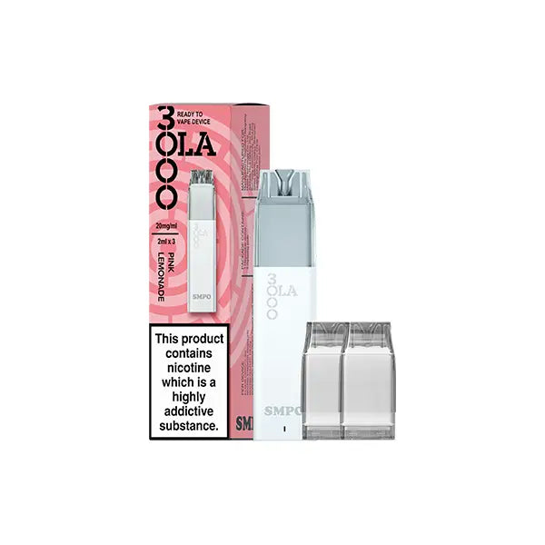 20mg SMPO Ola 3000 Prefilled Pod Vape Kit - 2ml (Pack of 3) - Vaping Products