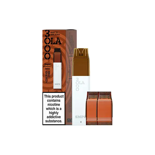 20mg SMPO Ola 3000 Prefilled Pod Vape Kit - 2ml (Pack of 3) - Vaping Products