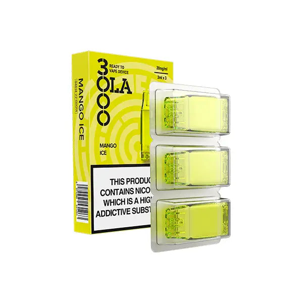 20mg SMPO Ola 3000 Prefilled Pods - 2ml - Mango Ice - Vaping Products