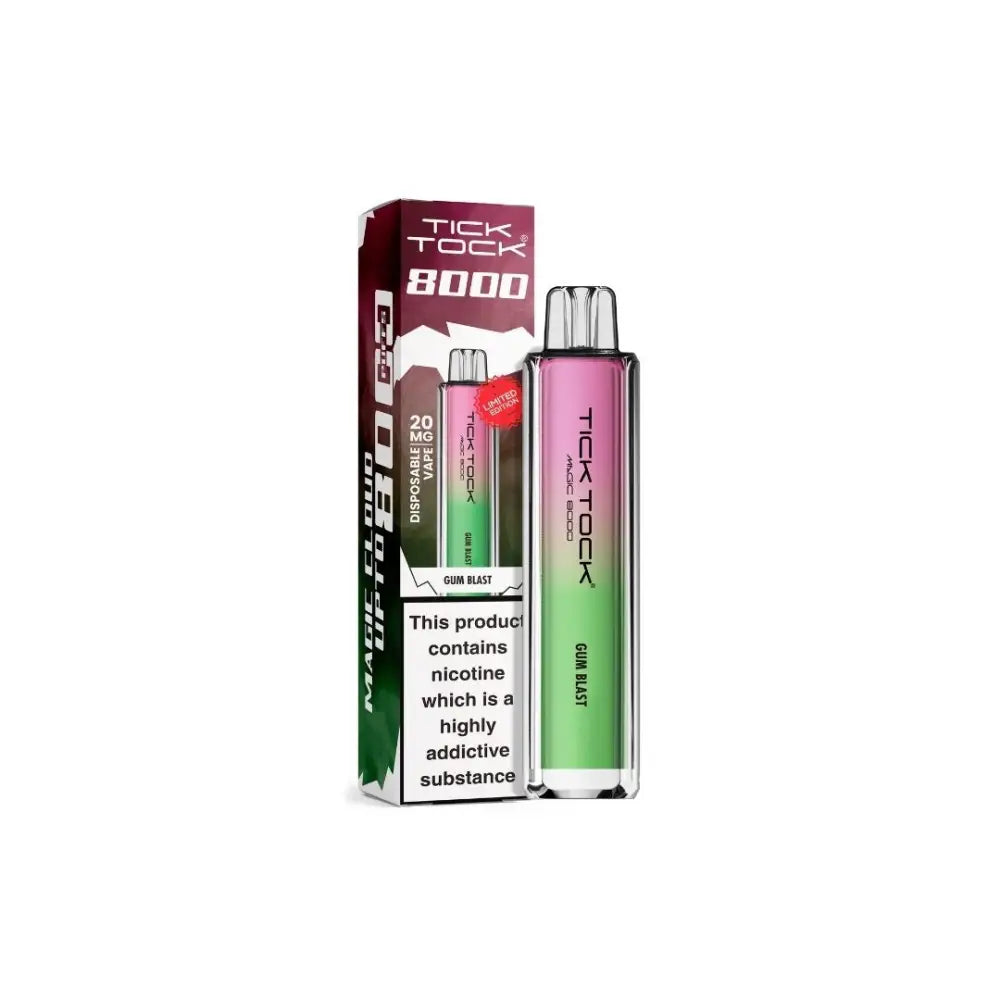 20mg Tick Tock Magic 8000 Prefilled Pod Kit 8000 Puffs - Vaping Products