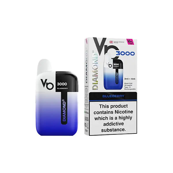 20mg Vapes Bar Diamond 3000 Pod Vape Kit 3000 Puffs - Vaping Products