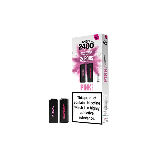 20mg Vapes Bars Angel 2400 Prefilled Pods 2ml - Pink Edition - Vaping Products
