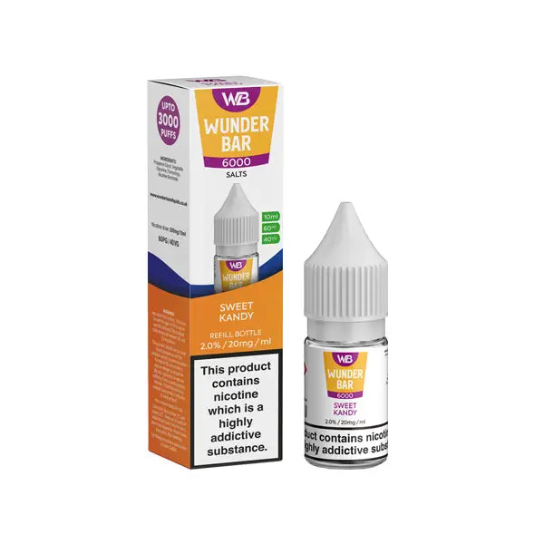 20mg Wunderbar 6000 Salts 10ml Nic Salts (60PG/40VG) - Vaping Products