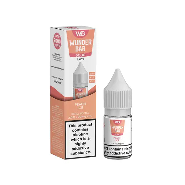 20mg Wunderbar 6000 Salts 10ml Nic Salts (60PG/40VG) - Vaping Products