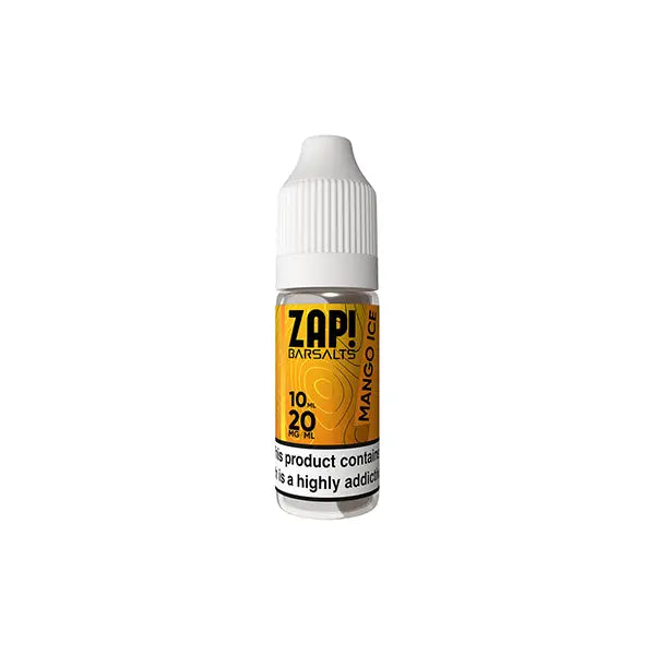 20mg ZAP! Bar Salts Nic Salt 10ml (50VG/50PG) - Vaping Products