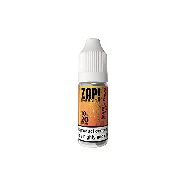 20mg ZAP! Bar Salts Nic Salt 10ml (50VG/50PG) Vaping Products