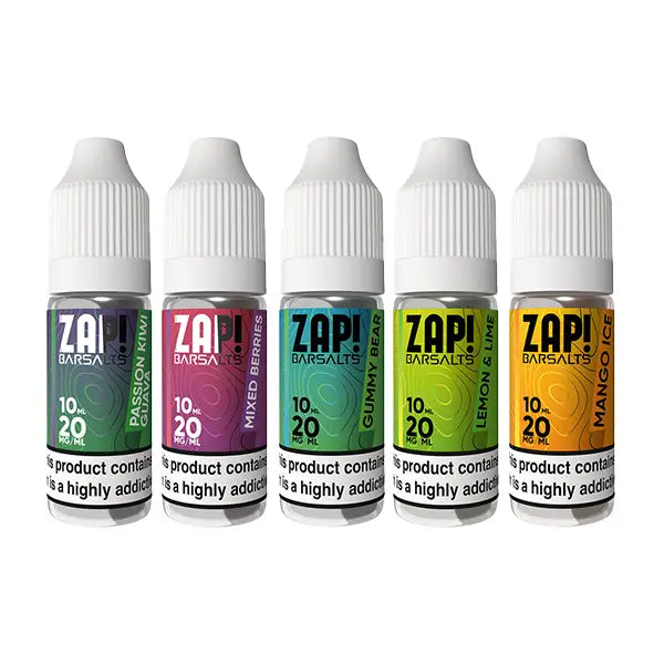 20mg ZAP! Bar Salts Nic Salt 10ml (50VG/50PG) - Vaping Products