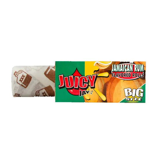 24 Juicy Jay Big Size Flavoured 5M Rolls - Full Box - Jamaican Rum - Smoking Products