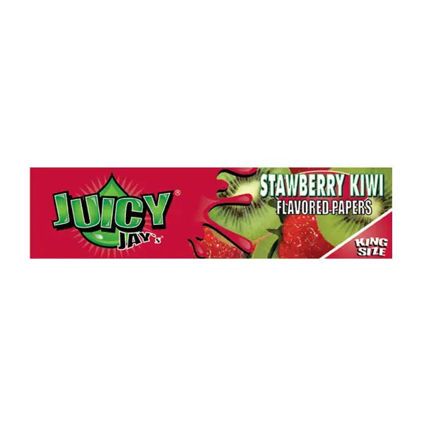 24 Juicy Jay King Size Flavoured Slim Rolling Paper - Full Box - Smoking Products