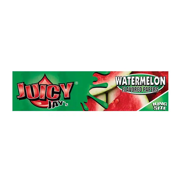 24 Juicy Jay King Size Flavoured Slim Rolling Paper - Full Box - Smoking Products