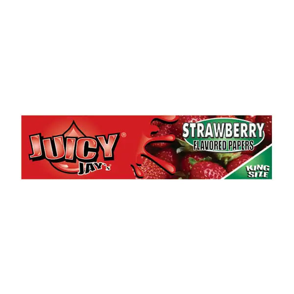 24 Juicy Jay King Size Flavoured Slim Rolling Paper - Full Box - Smoking Products