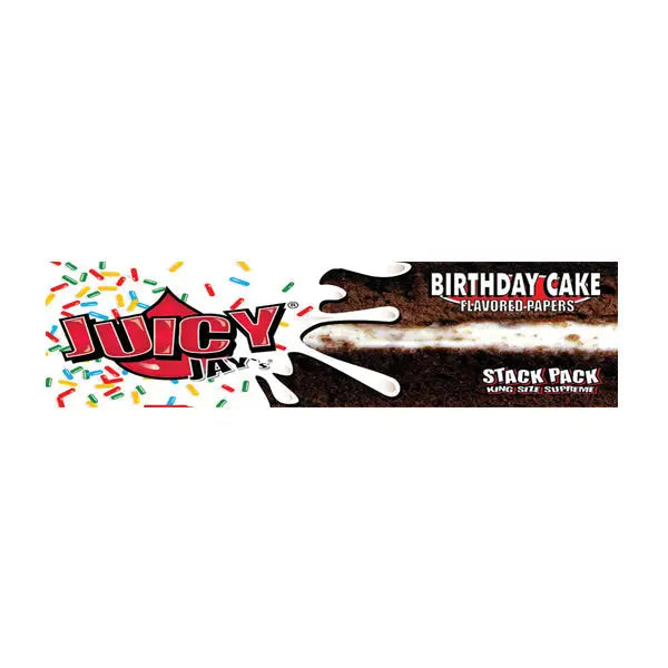 24 Juicy Jay King Size Flavoured Slim Rolling Paper - Full Box - Smoking Products