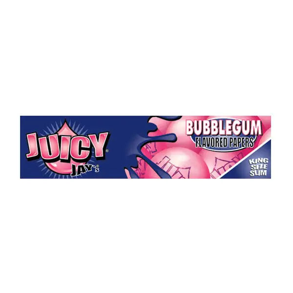 24 Juicy Jay King Size Flavoured Slim Rolling Paper - Full Box - Smoking Products