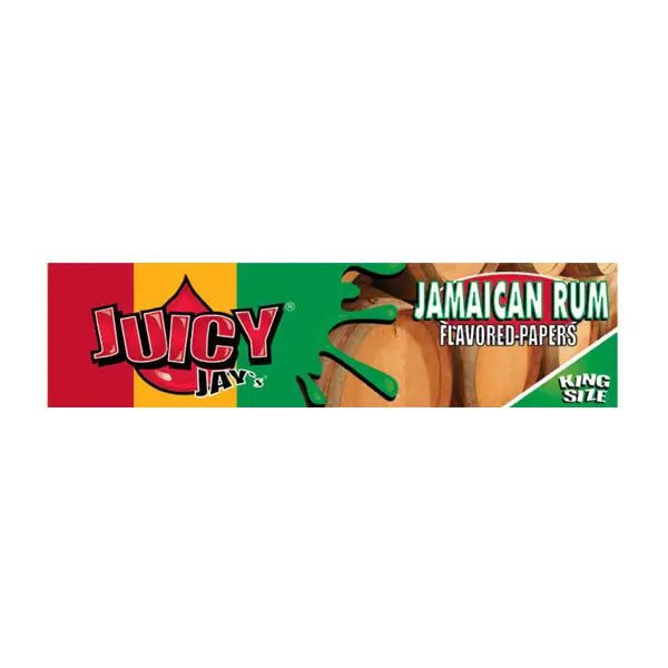 24 Juicy Jay King Size Flavoured Slim Rolling Paper - Full Box - Smoking Products