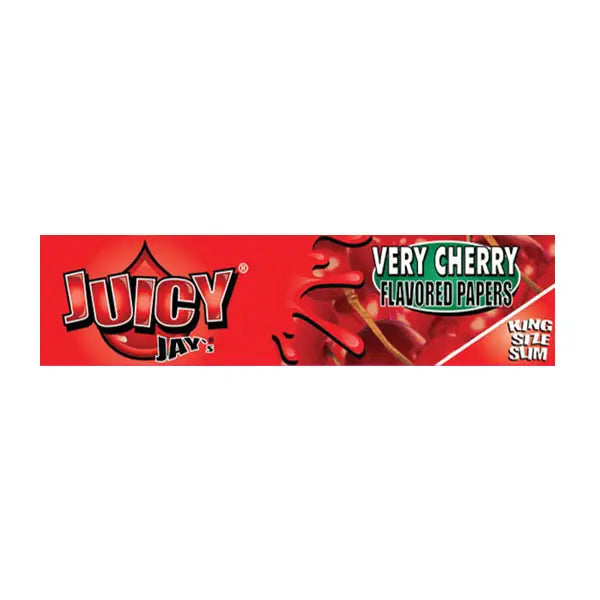 24 Juicy Jay King Size Flavoured Slim Rolling Paper - Full Box - Smoking Products