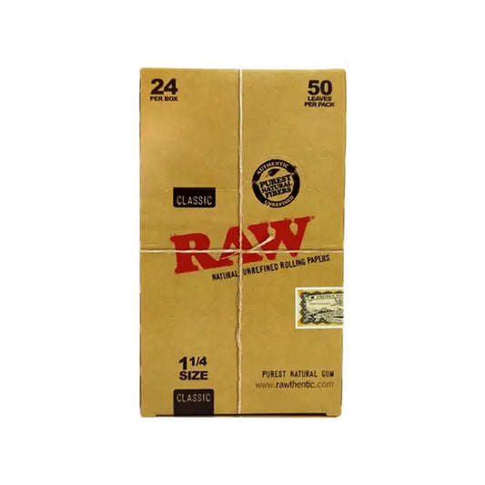 24 Raw Classic 1 1/4 Size Rolling Papers - Smoking Products