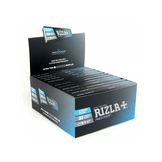 24 Rizla Precision Ultra Thin King Size Slim Papers + Tips - Smoking Products
