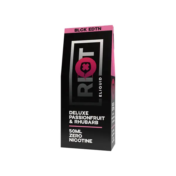 2x 50ml Riot Squad Black Edition Range 0mg 100ml Shortfill (50VG/50PG) - Vaping Products