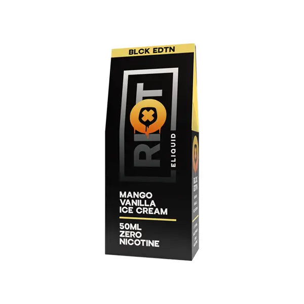 2x 50ml Riot Squad Black Edition Range 0mg 100ml Shortfill (50VG/50PG) - Vaping Products