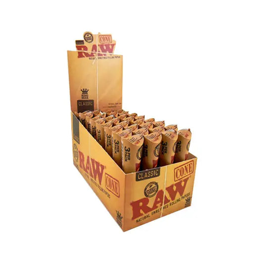 3 x 32 Raw Classic King Size Cones - Smoking Products
