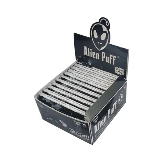 33 Alien Puff King Size Black Rolling Papers With Tips (HP2216) Smoking Products