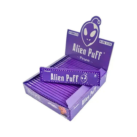 33 Alien Puff King Size Purple Rolling Papers (HP2118) Smoking Products