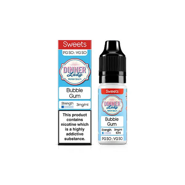 3mg Dinner Lady 50:50 Sweets 10ml (50VG/50PG) - Vaping Products